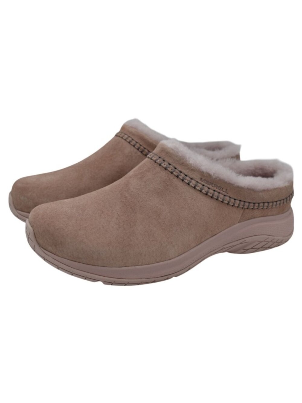 Merrell Womens Size 9.5 Encore Ice 5 Adobe Rose Suede Moc Mules Clogs Shoes